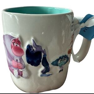 RAE DUNN DISNEY PIXAR “INSIDE OUT” COFFEE MUG “IN A MOOD” w/3D CHARACTERS NEW